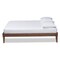 Baxton Studio Lucina Mid-Century Walnut Brown Finished Queen Size Platform Bed Frame 160-9639 - alternate 2